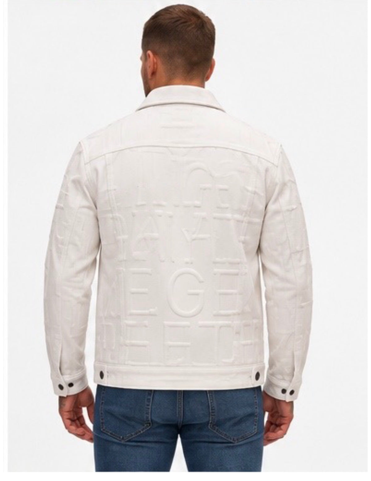 Veste monogramme blanc