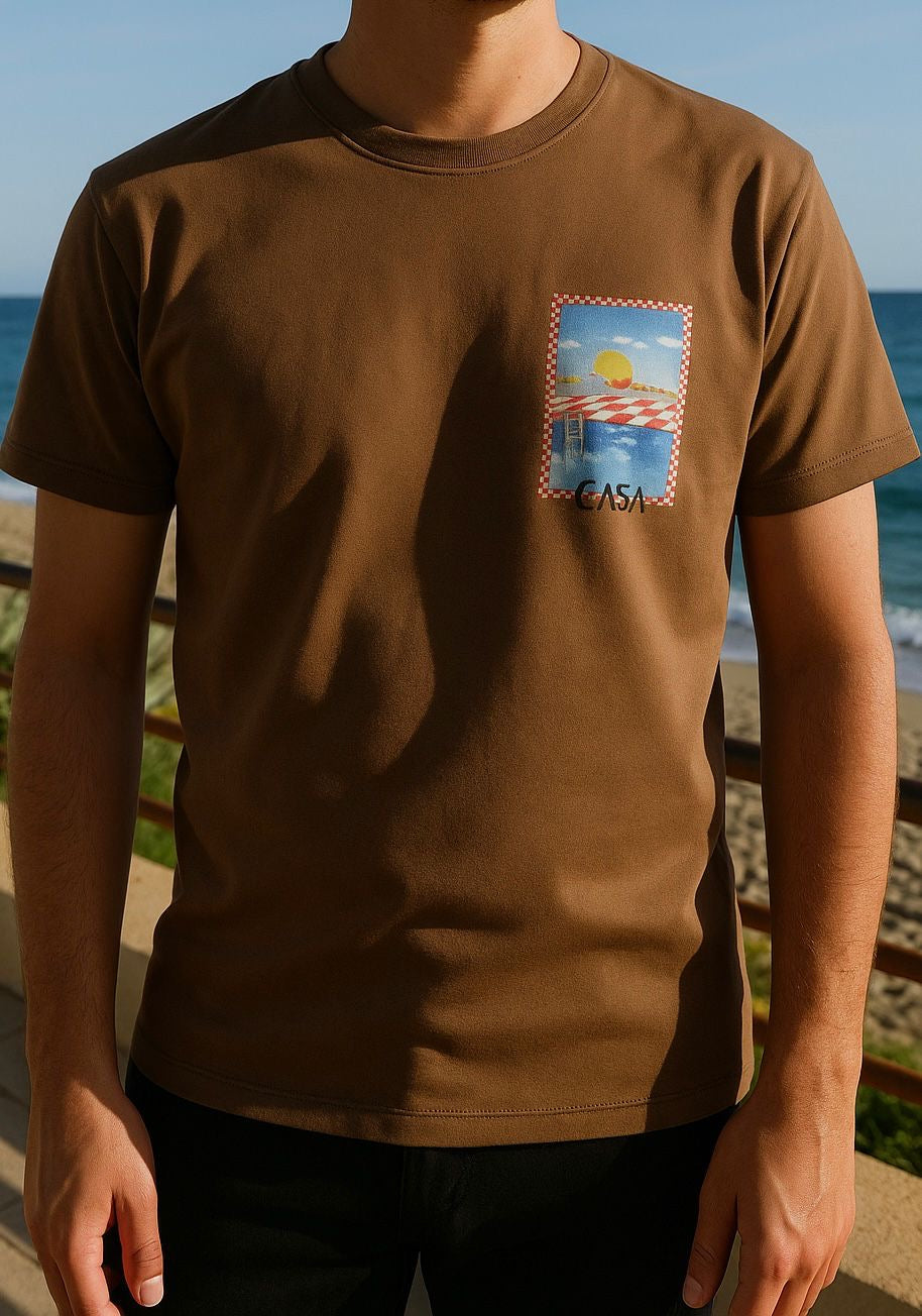 T-shirt Casa marron