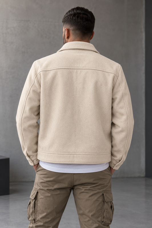 Veste saharienne beige
