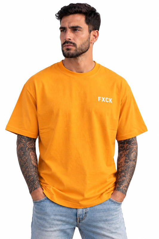 T-shirt FXCK orange
