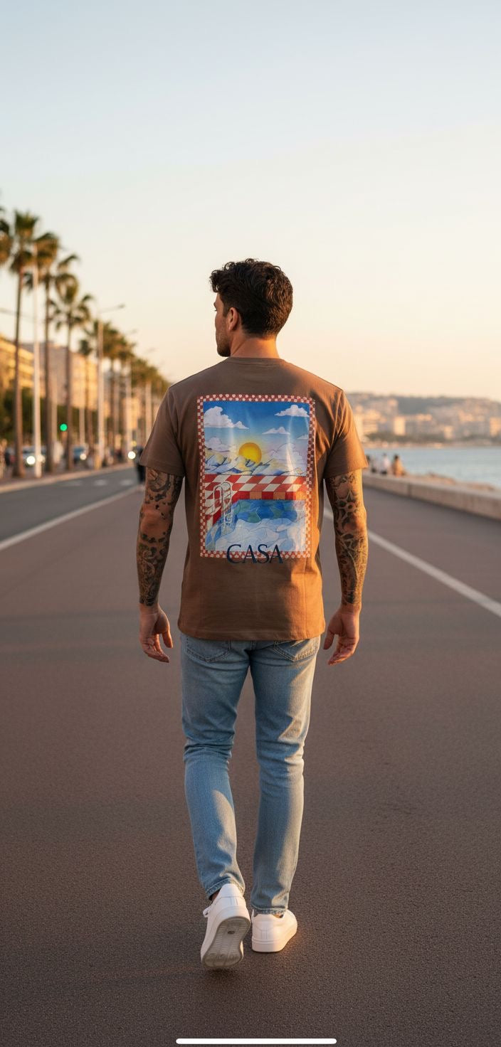 T-shirt Casa marron
