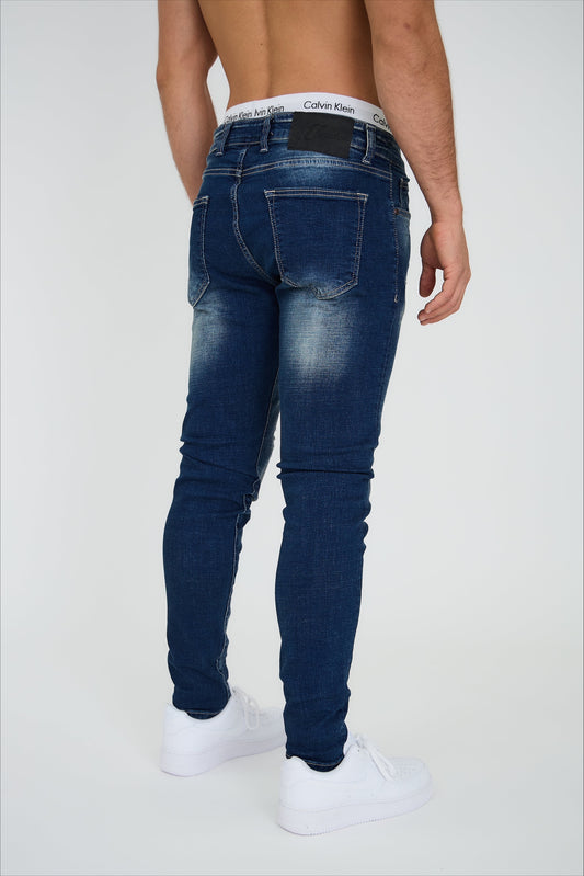 Jean coupe skinny bleu brut