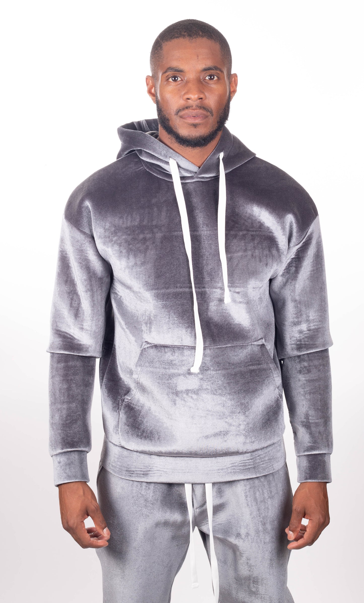 Sweat à capuche Gris