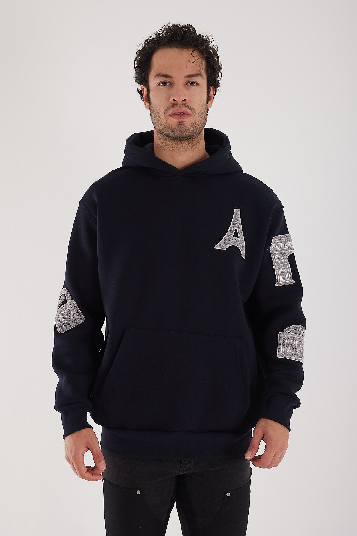 Sweat à capuche Bleu foncé