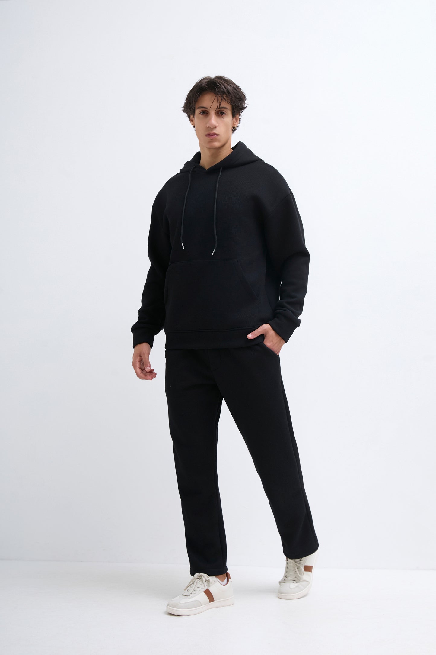 Ensemble pantalon pull a capuche