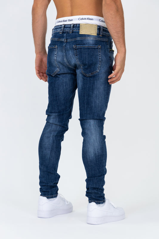Jean coupe skinny bleu foncé