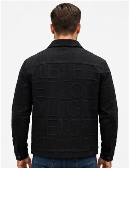 Veste monogramme noir