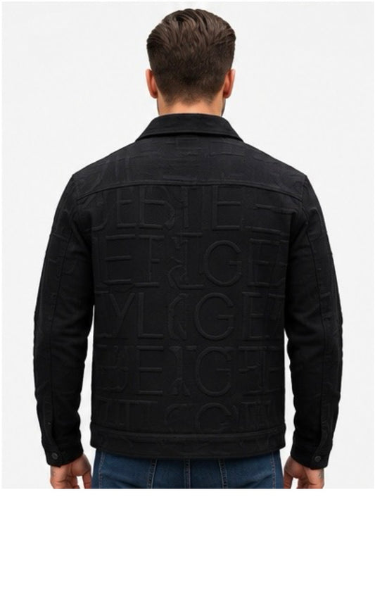 Veste monogramme noir