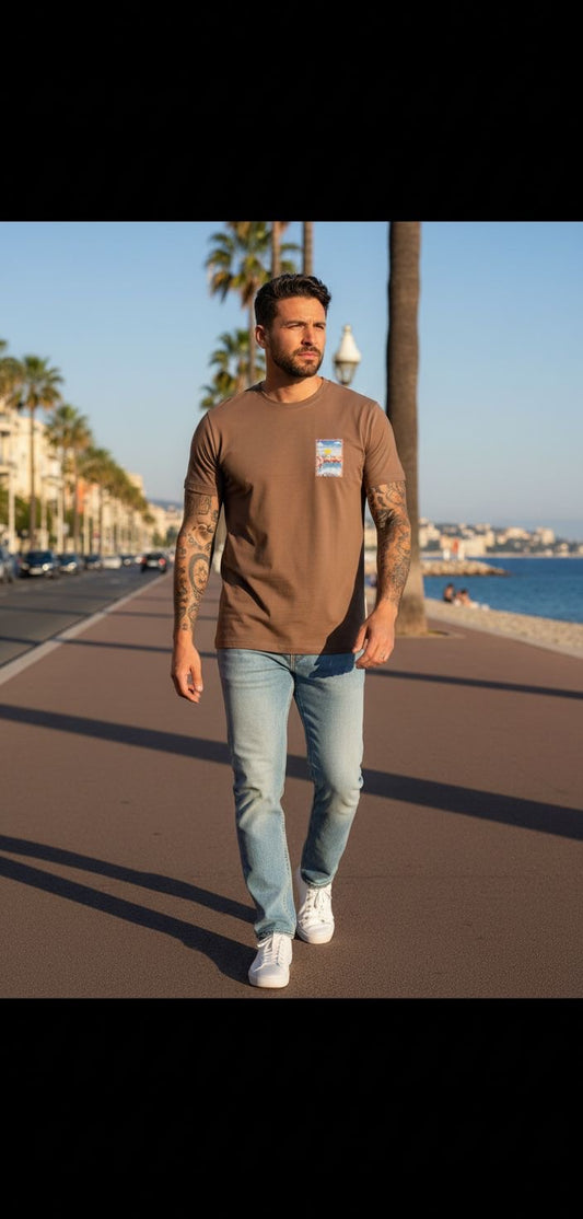 T-shirt Casa marron