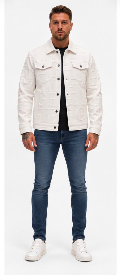 Veste monogramme blanc