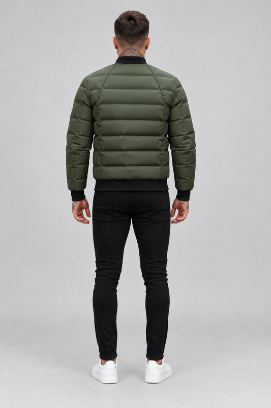Doudoune légère vert kaki