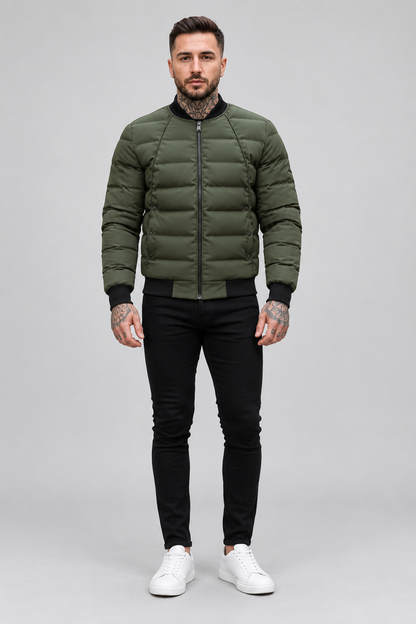 Doudoune légère vert kaki