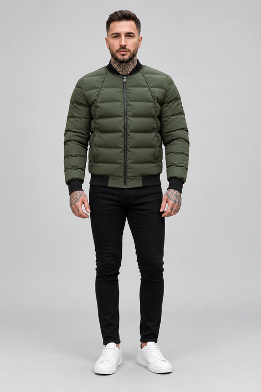 Doudoune légère vert kaki