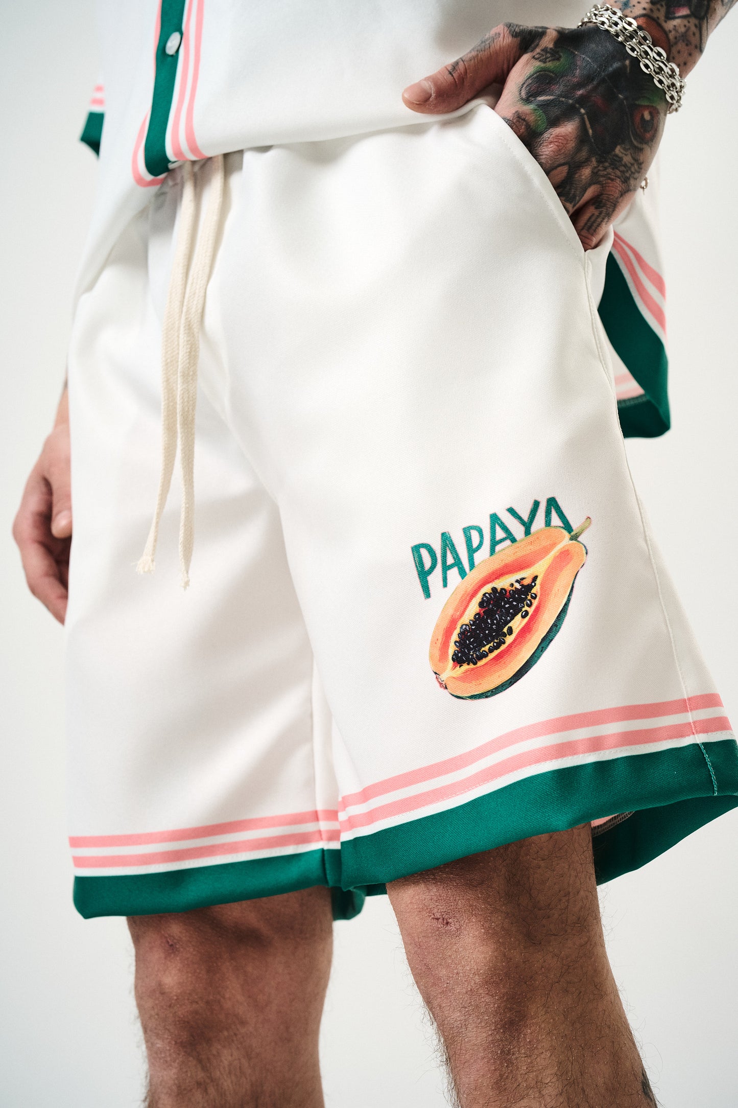 Ensemble short papaye