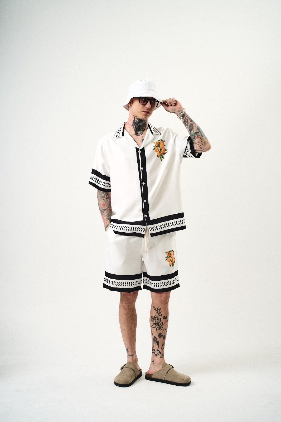 Ensemble short grappe d'orange