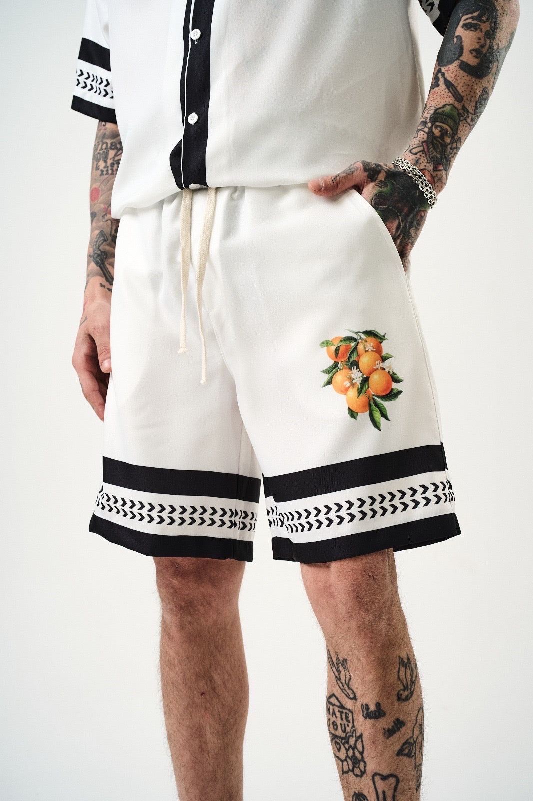Ensemble short grappe d'orange