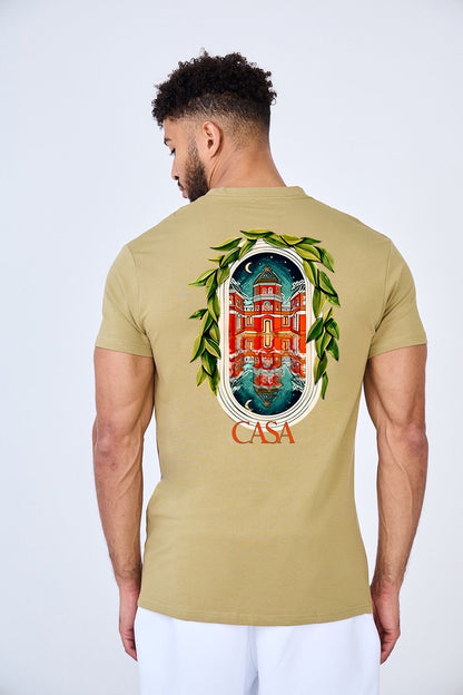 T-shirt CASA kaki vert
