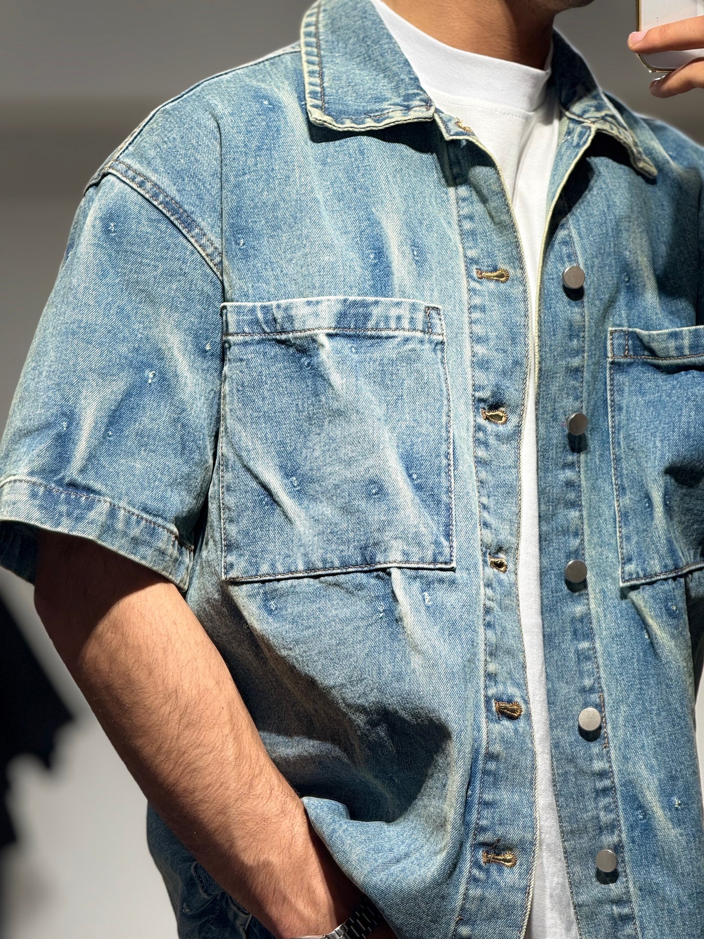Ensemble short jeans