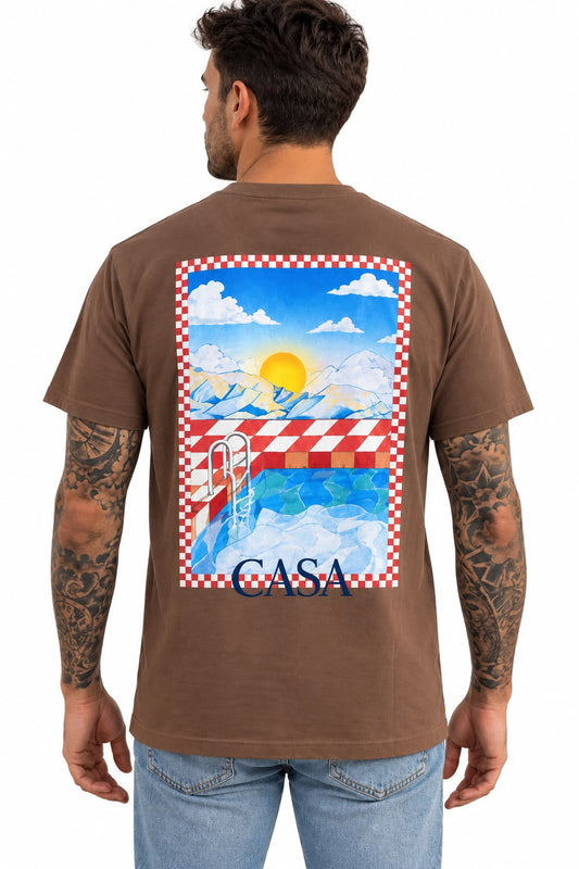 T-shirt CASA marron
