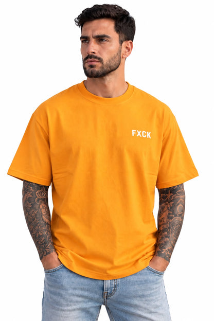 T-shirt FXCK orange