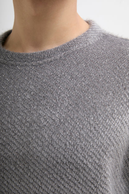 Pull molletonné gris