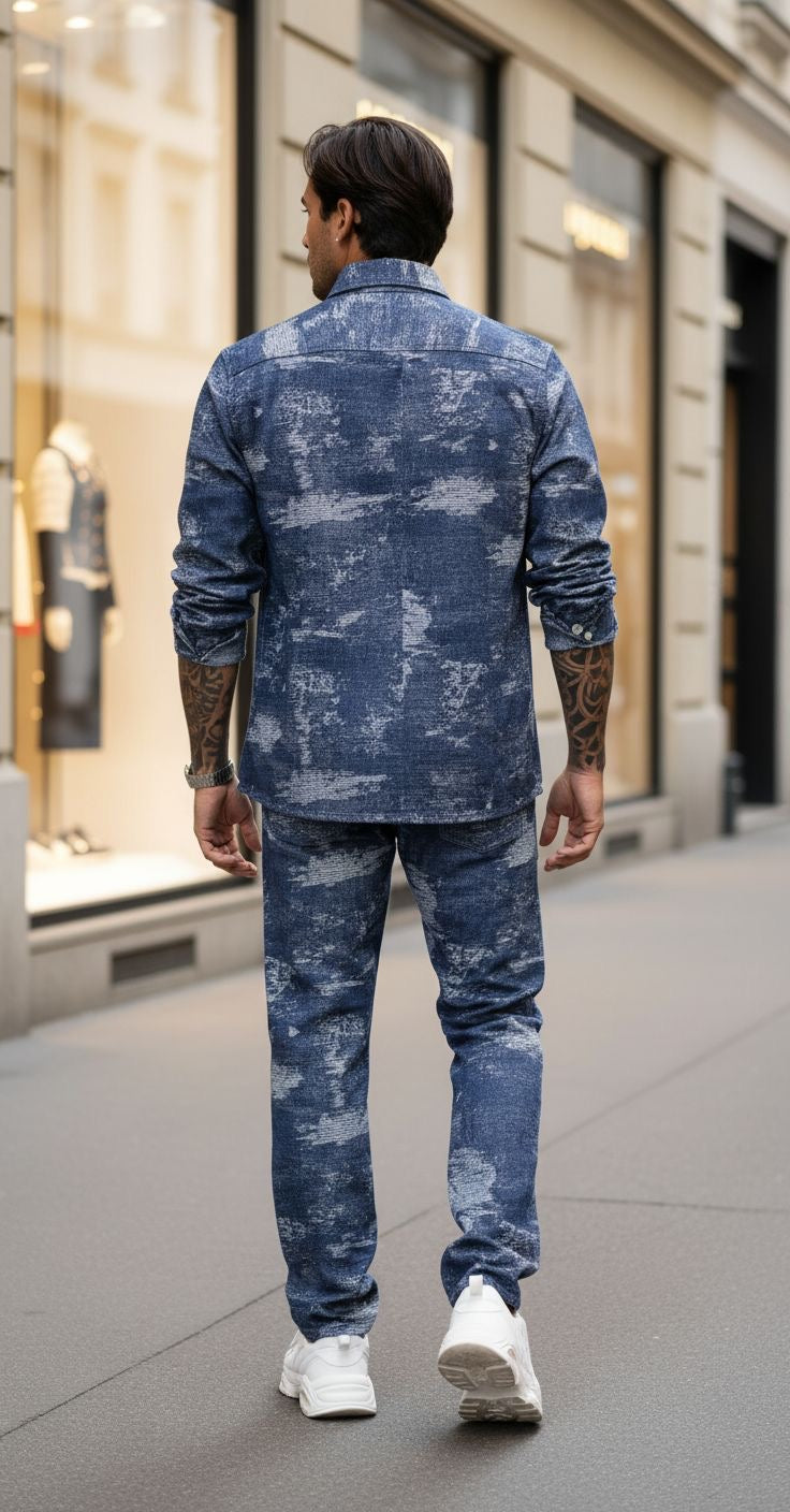 Ensemble jean veste pantalon