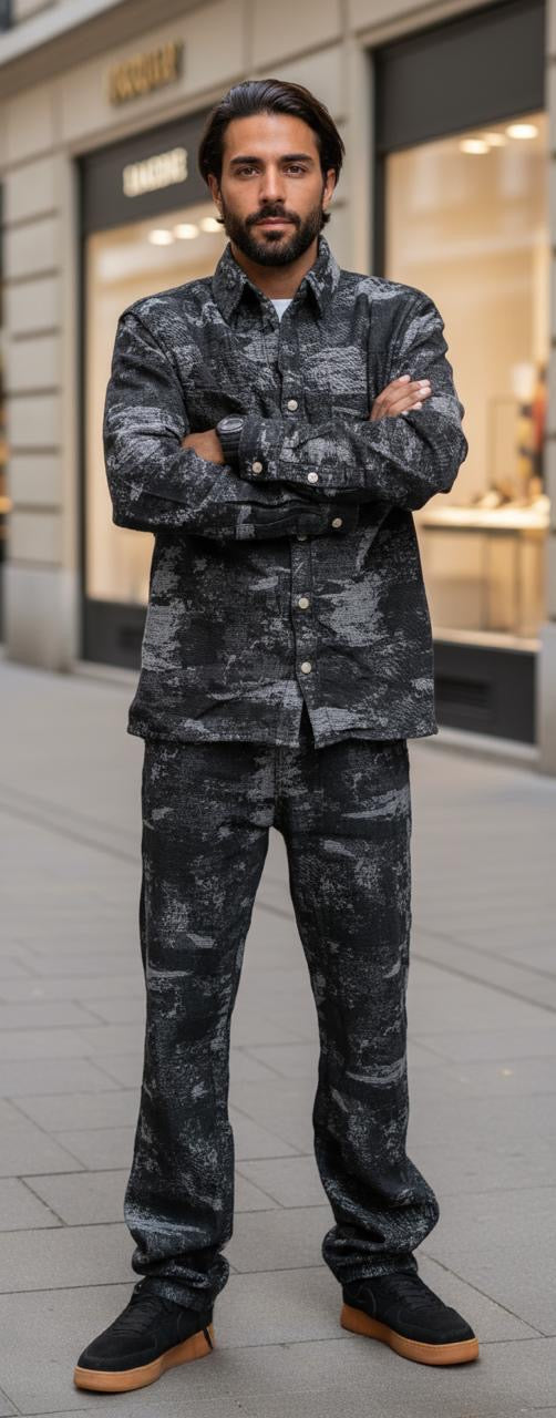 Jeans jacket pants set