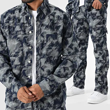 Jeans jacket pants set