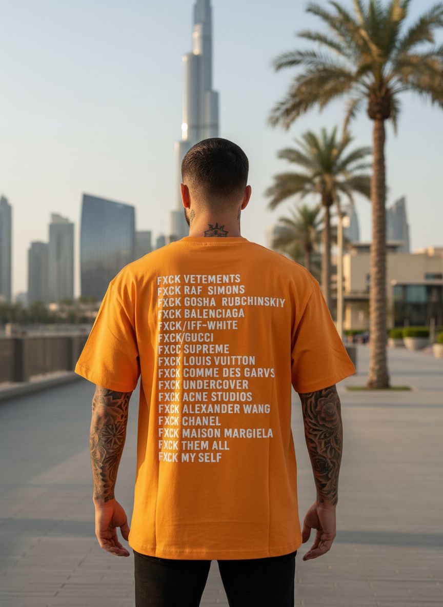 T-shirt FXCK ORANGE