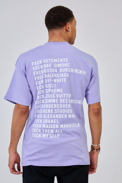T-shirt FXCK violet