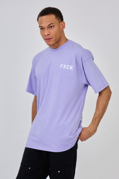 T-shirt FXCK violet