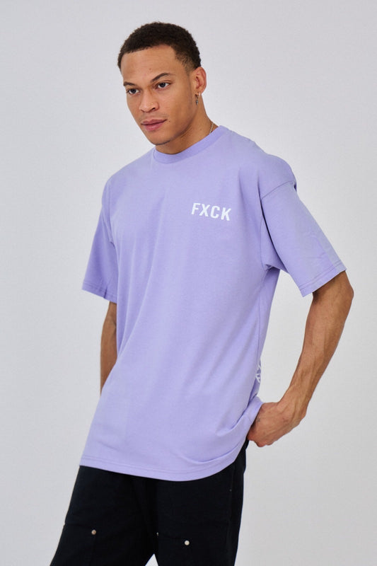 T-shirt FXCK violet