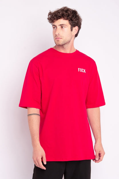 T-shirt FXCK rouge