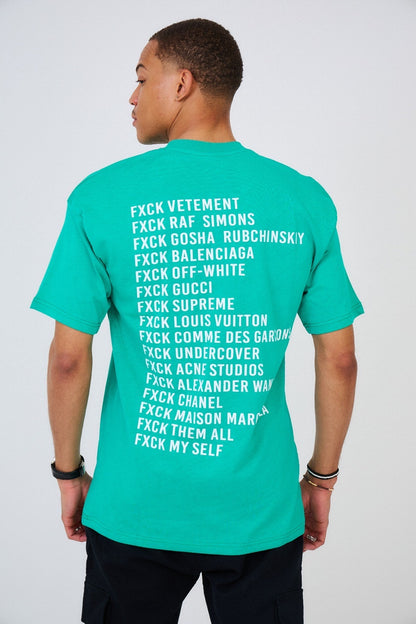 T-shirt FXCK vert