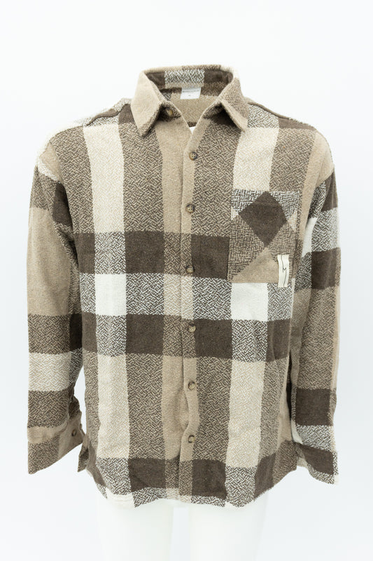 Brown plaid shirt