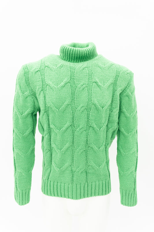 Irischer Rollkragenpullover Grün