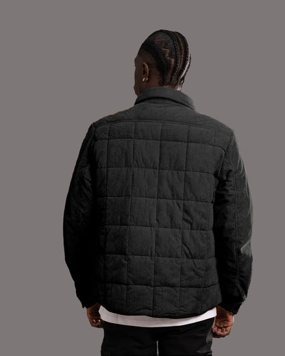 Veste matelassée gris anthracite