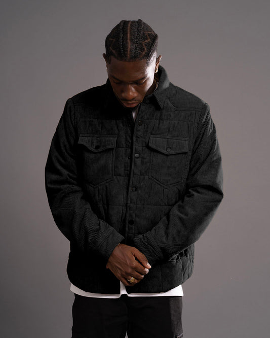 Veste matelassée gris anthracite