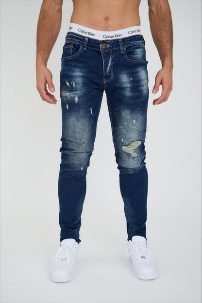 Skinny-Fit-Jeans Rohblau