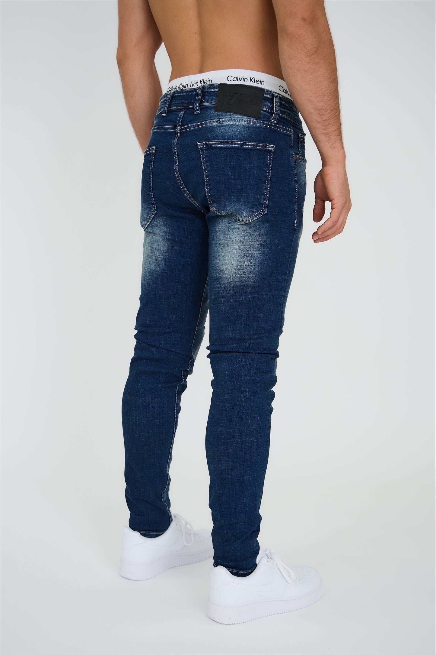 Jean coupe skinny Bleu brut