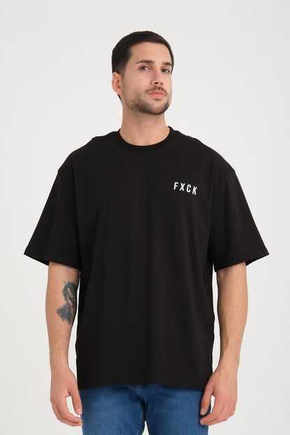 T-shirt FXCK noir