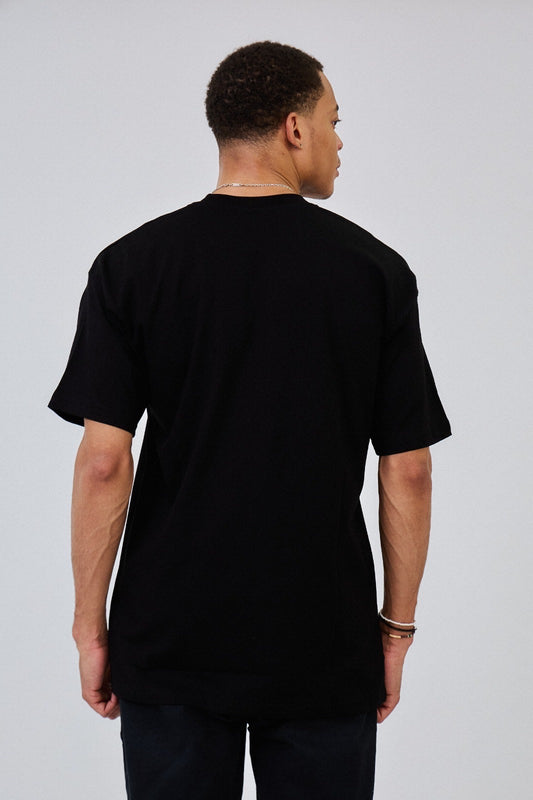 Black little heart logo t-shirt