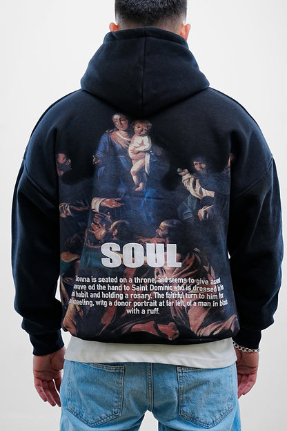 Sweat à capuche SOUL noir
