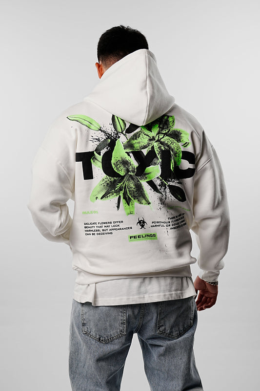 TOXIC Kapuzenpullover weiß