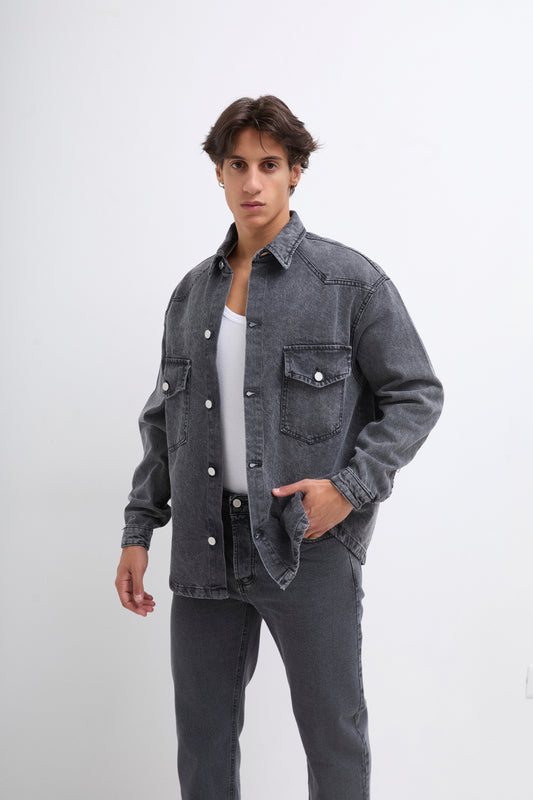 Denim overshirt