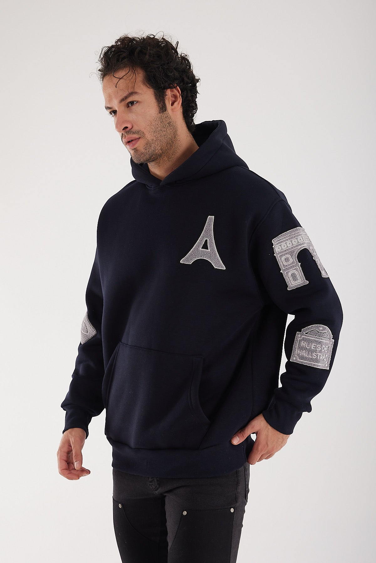Sweat à capuche Bleu foncé