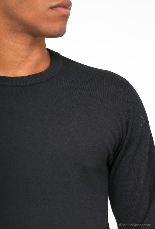 T-shirt simple manches longues noir