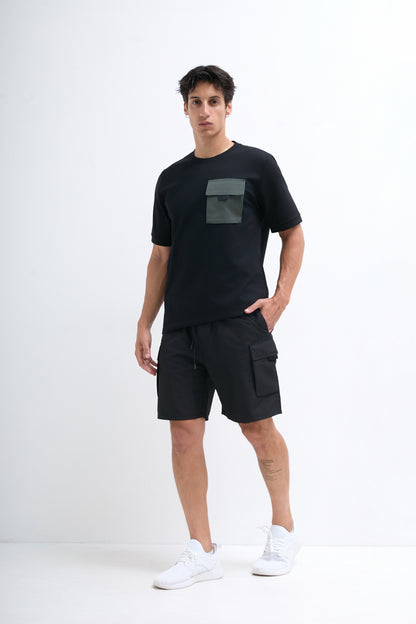 T-shirt poche noir
