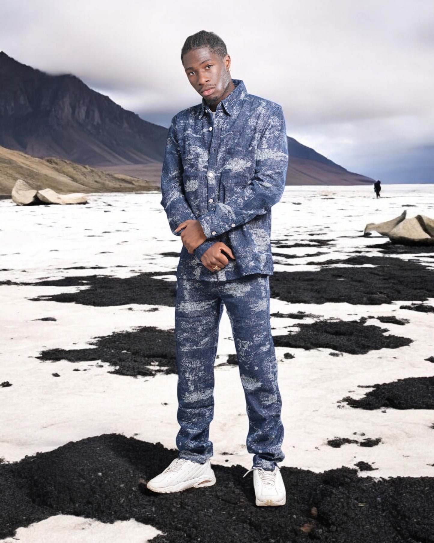Jeans jacket pants set